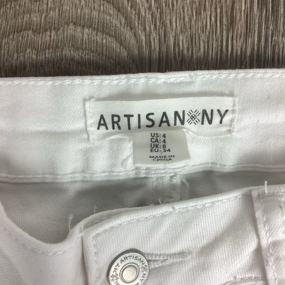 Artisan NY Jeans‎ Women's 4 Cream Light Wash High Rise Skinny Jeans - Picture 5 of 5